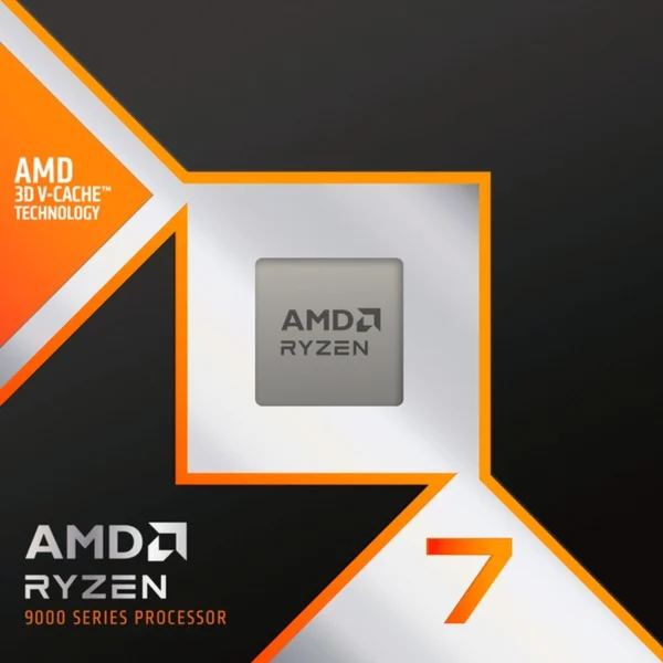 Foto 2 van AMD Ryzen 7 9800X3D, 4,7 GHz (5,2 GHz Turbo Boost) socket AM5 processor