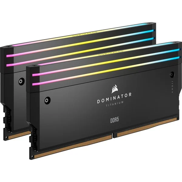 Foto 2 van Corsair Dominator Titanium RGB 64 GB DDR5-6600 (2x 32 GB) werkgeheugen