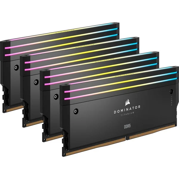 Foto 2 van Corsair Dominator Titanium RGB 64 GB DDR5-6400 (4x 16 GB) werkgeheugen (Zwart, CL32)