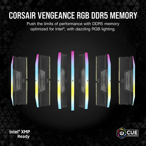 Foto 4 van Corsair Vengeance RGB 32 GB DDR5-6000 (2x 16 GB) werkgeheugen (Zwart, CL38)