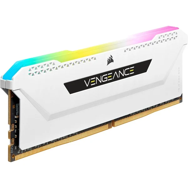 Foto 4 van Corsair Vengeance RGB PRO SL 32 GB DDR4-3200 (2x 16 GB) werkgeheugen (Wit)