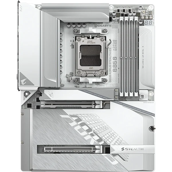 Foto 2 van GIGABYTE B850 AORUS STEALTH ICE socket AM5 moederbord