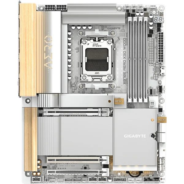 Foto 3 van GIGABYTE X870E AERO X3D WOOD socket AM5 moederbord