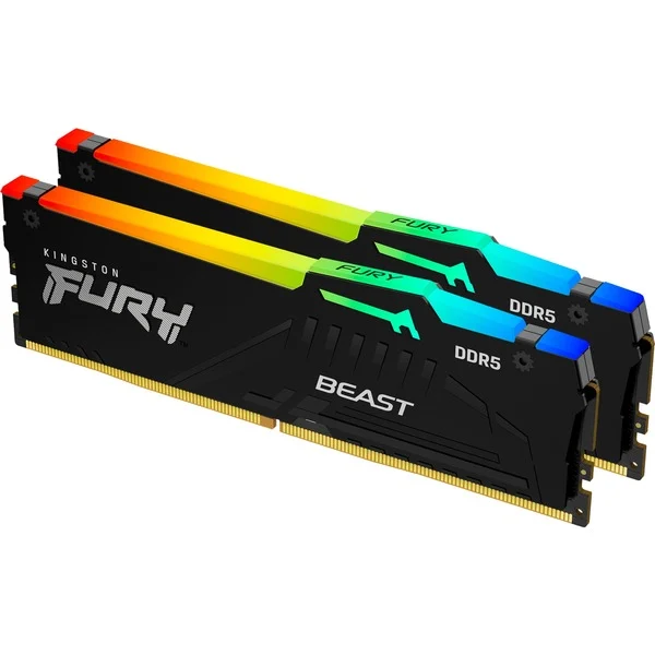 Foto 2 van Kingston FURY Beast RGB 32 GB DDR5-5600 (2x 16 GB) werkgeheugen