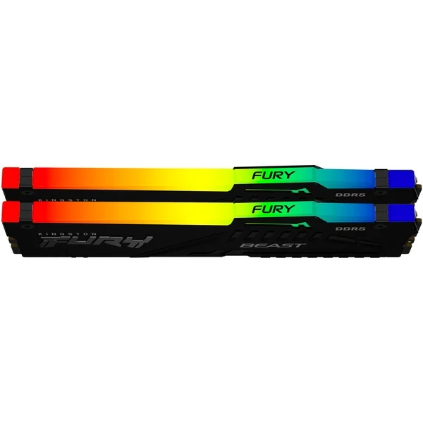 Foto 3 van Kingston FURY Beast RGB 64 GB DDR5-6000 (2x 32 GB) werkgeheugen (Zwart, CL36)