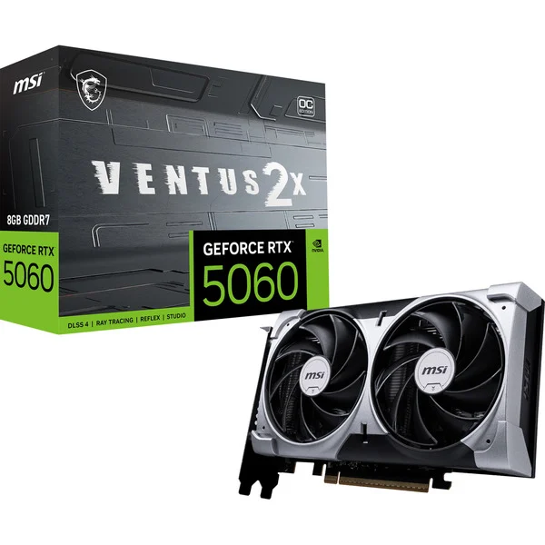 Foto 5 van MSI GeForce RTX 5060 8G VENTUS 2X OC grafische kaart
